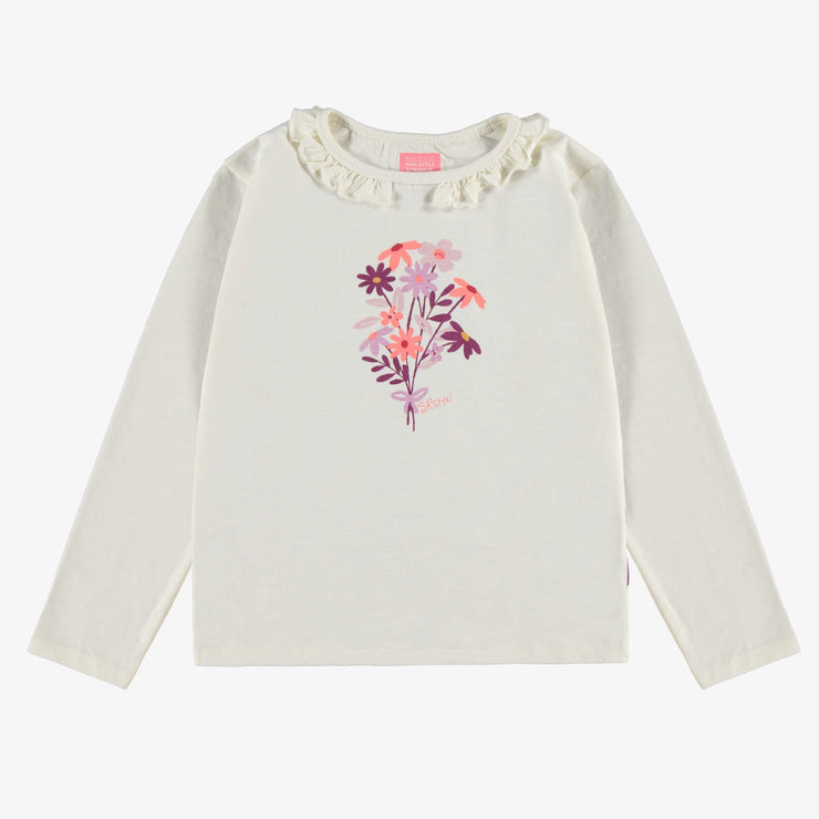 T-shirt crème avec imprimé, enfant  || Cream t-shirt with print, child