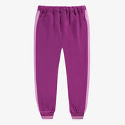 Dos du pantalon mauve style jogger, enfant 