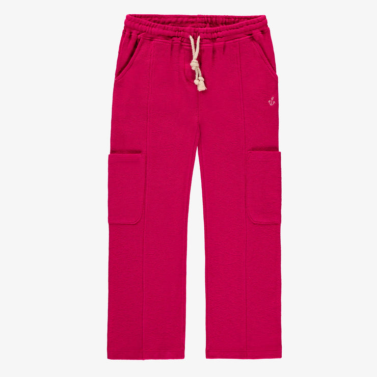Pantalon fuchsia style jogger, enfant  || Fuchsia jogger pants, child