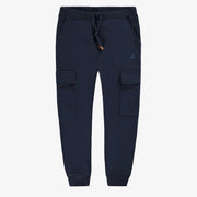 Pantalon bleu marine style jogger, enfant