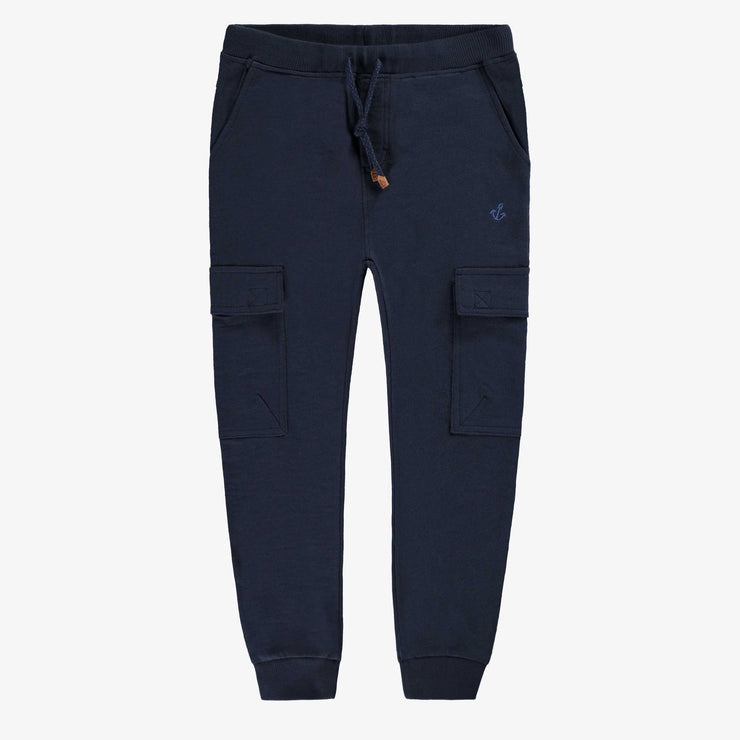 Pantalon bleu marine style jogger, enfant