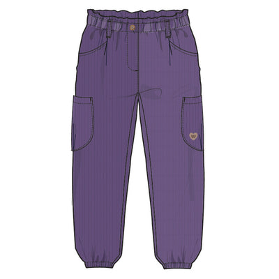 Pantalon mauve en velours côtelé, enfant