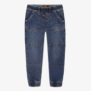 Jean bleu style jogger, enfant