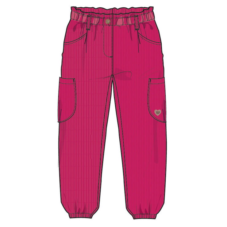 Pantalon rose en velours côtelé, enfant