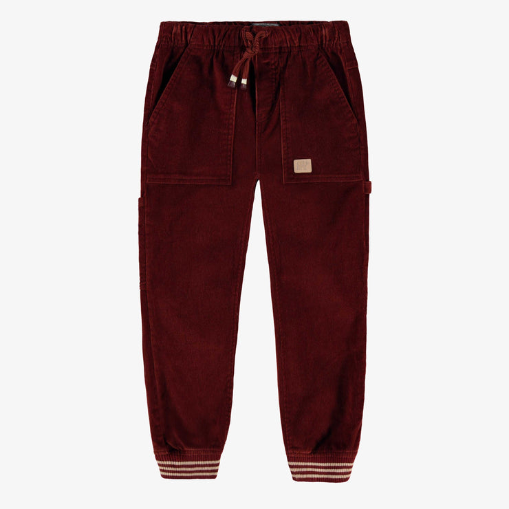 Pantalon brun en velours côtelé, enfant