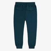 Pantalon bleu sarcelle style jogger, enfant