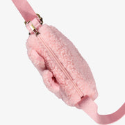 Dessus du sac à bandoulière lapin rose, enfant