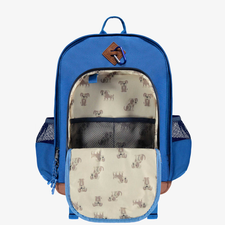 Intérieur sac à dos bleu, enfant