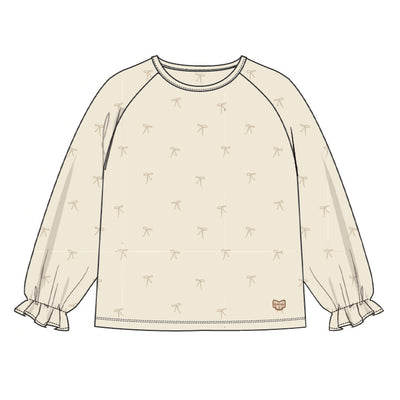 T-shirt crème à motifs, child