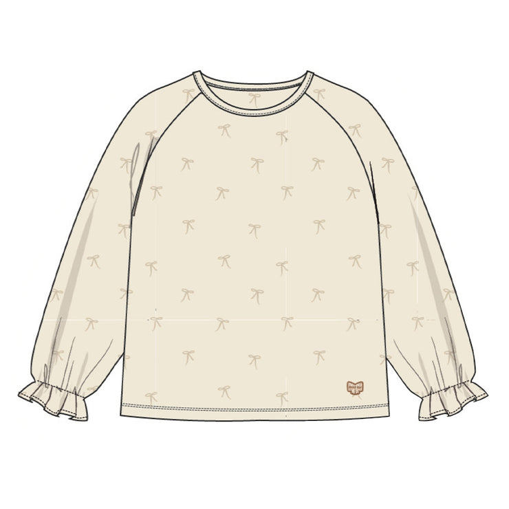 T-shirt crème à motifs, child