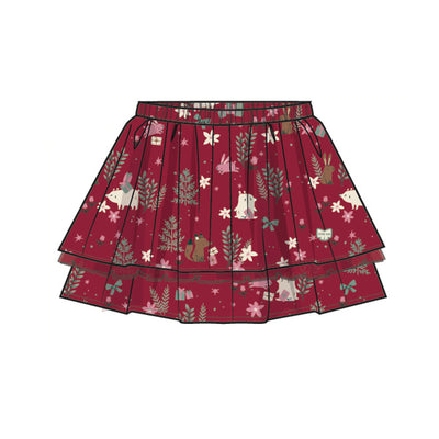 Jupe rouge à motifs festifs, enfant