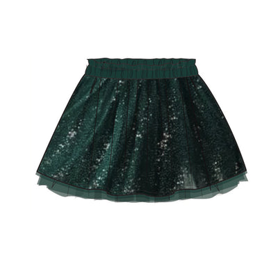 Jupe verte en paillettes, enfant