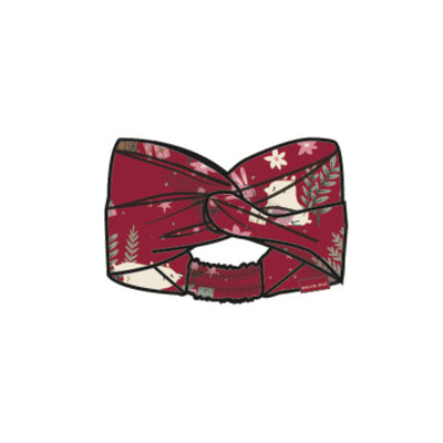 Bandeau rouge à motifs festifs, enfant
