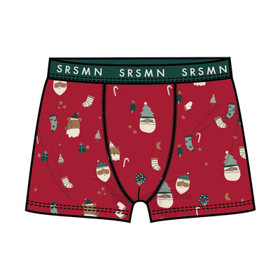 Boxer rouge à motifs festifs, enfant