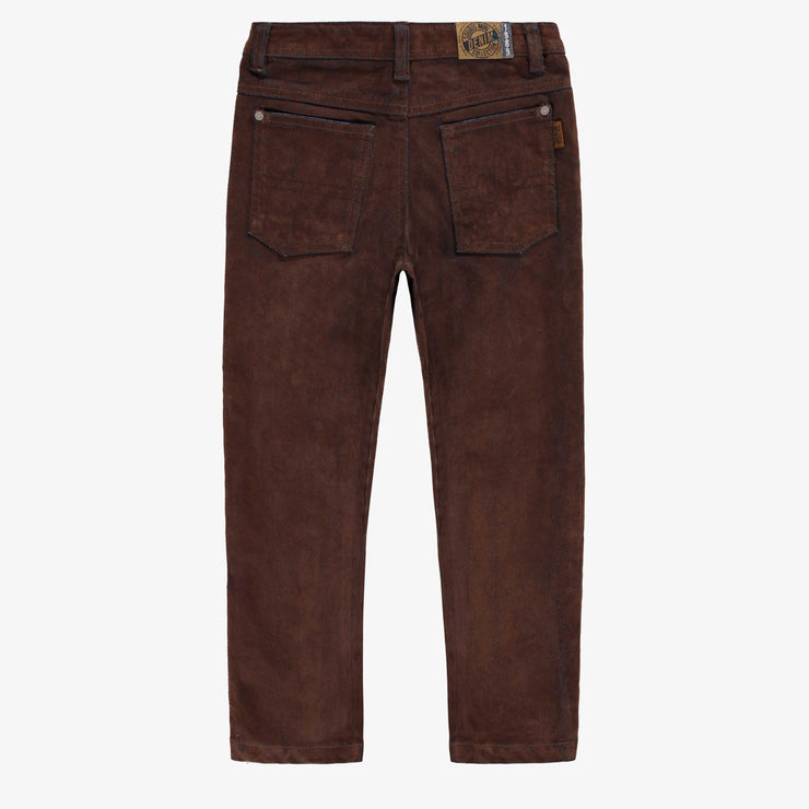 Jean brun coupe régulière, enfant