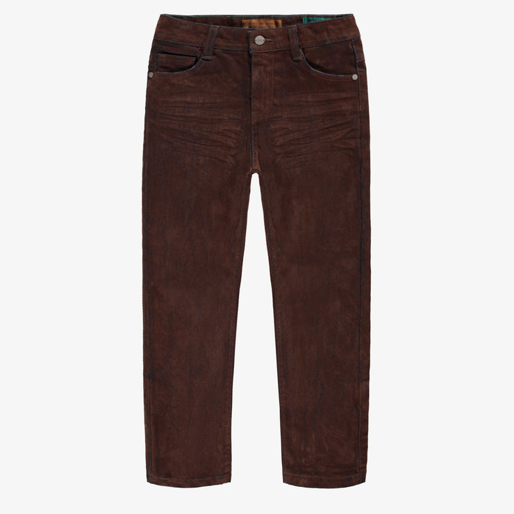 Jean brun coupe régulière, enfant
