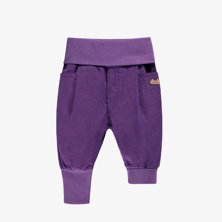 Pantalon évolutif mauve, naissance