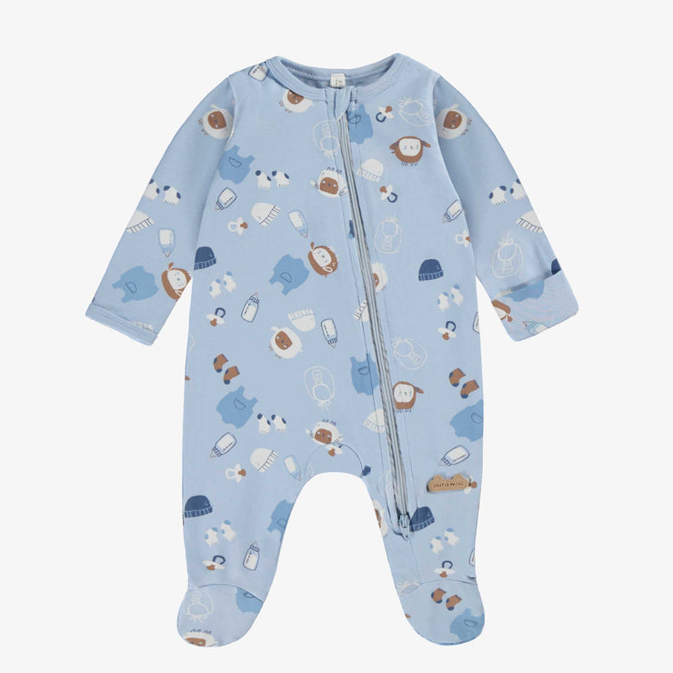 Pyjama bleu à motifs, naissance