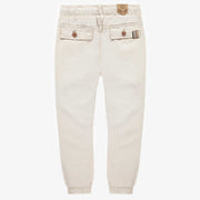 Pantalon crème en lin coupe régulière, enfant || Cream pant in linen regular fit, child