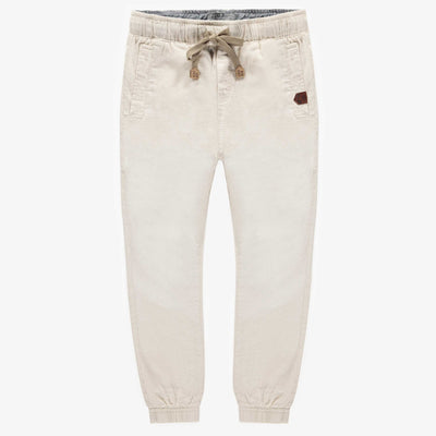 Pantalon crème en lin coupe régulière, enfant || Cream pant in linen regular fit, child