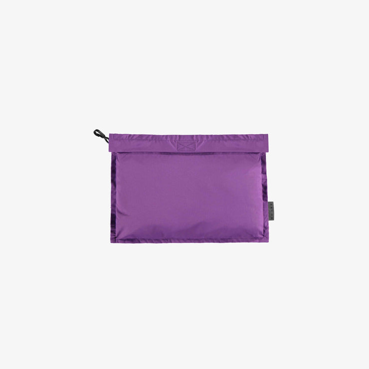 Manteau coupe-vent mauve à capuchon, adulte