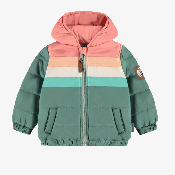 Manteau doudoune vert, bébé || Green puffer coat, baby