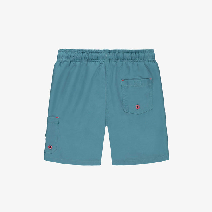 Bermudas de bain bleu unisexe, enfant || Blue unisex swimming bermudas, child