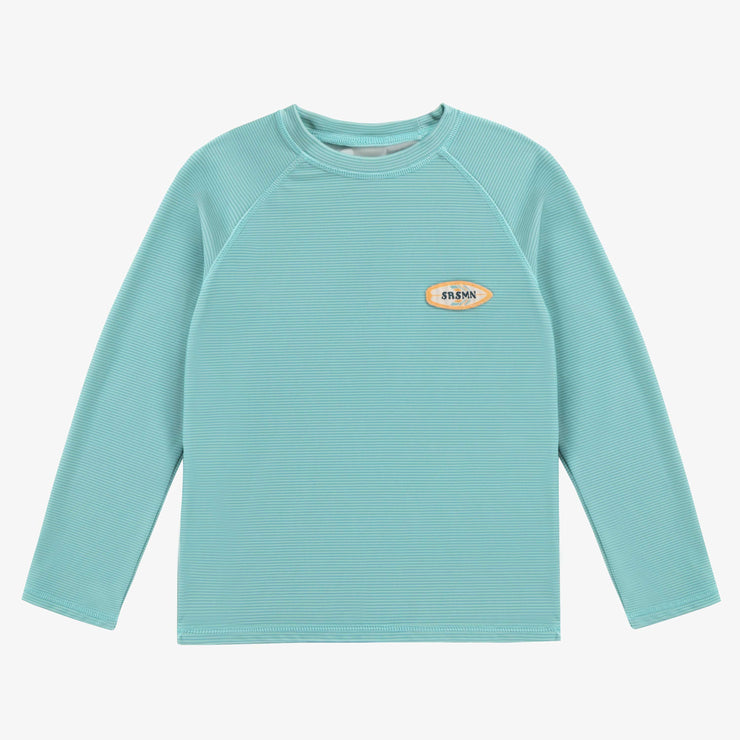 T-shirt de bain à manches longues bleu, enfant || Blue long sleeves swimming t-shirt, child