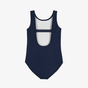 Maillot de bain une-pièce marine avec une illustration d‘écrevisse, enfant || Navy one piece swimsuit with an illustration of crayfish, child
