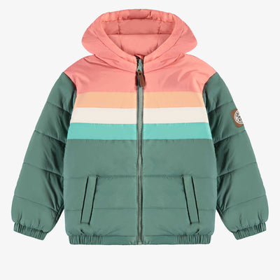 Manteau doudoune vert, enfant || Green puffer coat, child