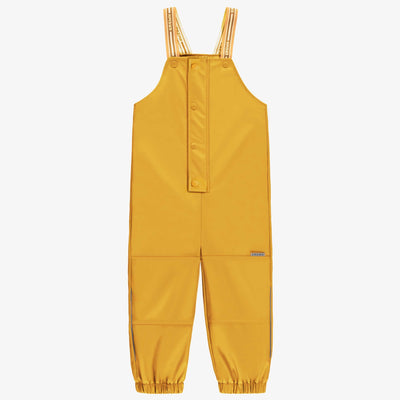 Salopette de pluie jaune en polyuréthane, enfant || Yellow polyurethane rain overalls, child