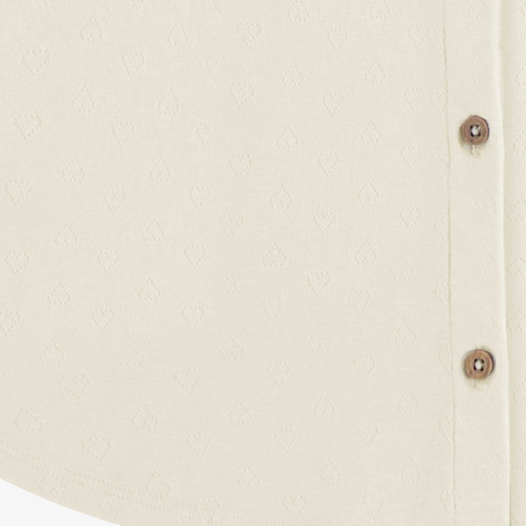 T-shirt crème à manches courtes de coupe décontractée, enfant || Cream short sleeve relaxed fit T-shirt, child