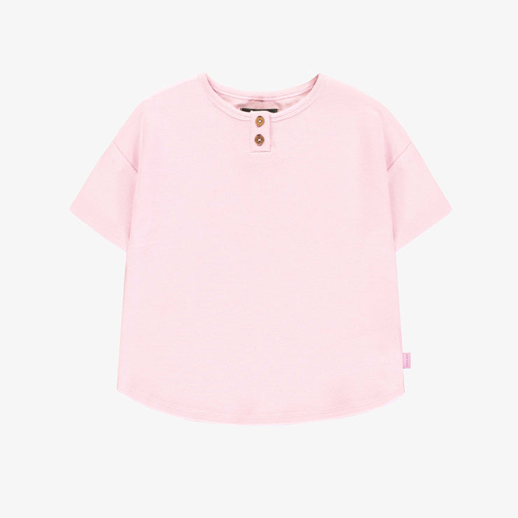 T-shirt à manches courtes de coupe décontractée Lilas, Enfant || Lilac short sleeves relaxed fit T-shirt, Kid