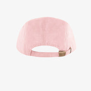 Casquette rose à visière plate en lin et coton, enfant