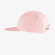 Casquette rose à visière plate en lin et coton, enfant