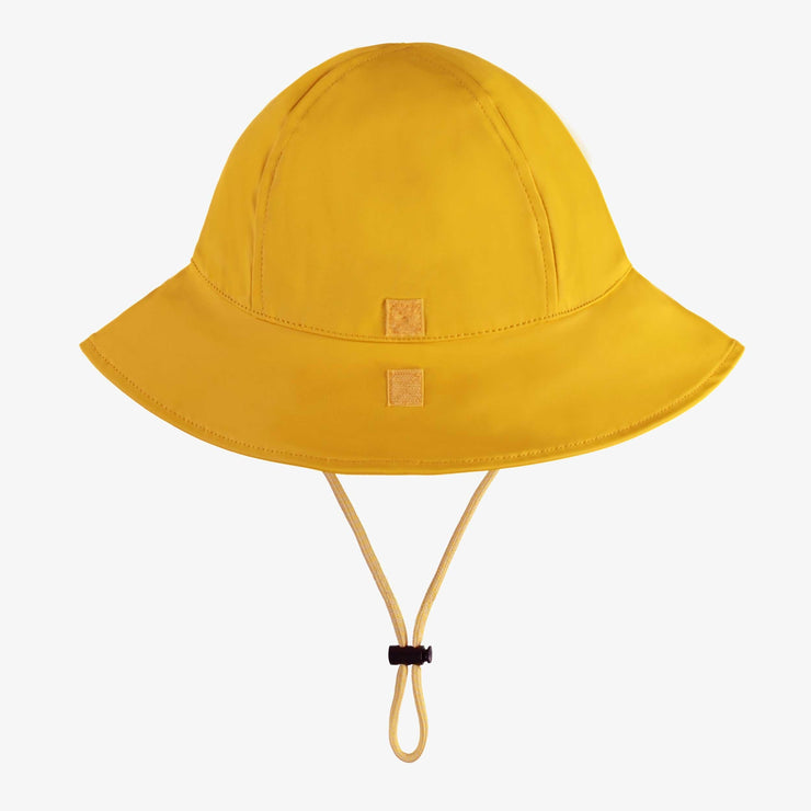 Chapeau de pluie jaune en polyuréthane, enfant || Yellow rain hat in polyurethane, child