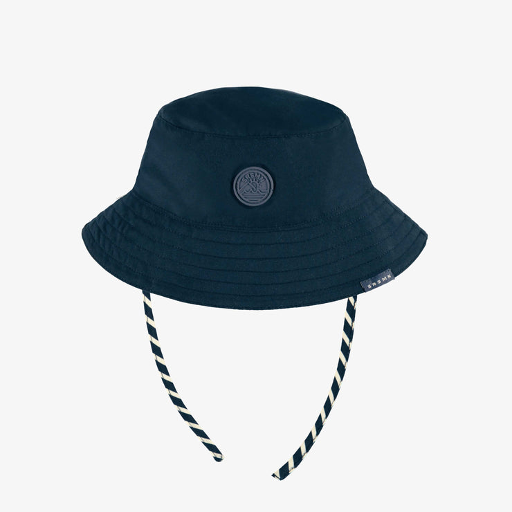 Chapeau de soleil bleu marine réversible, bébé
