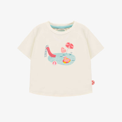 T-shirt crème avec illustration, bébé
