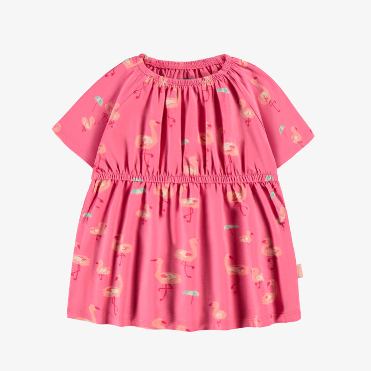 Robe rose à motifs, bébé