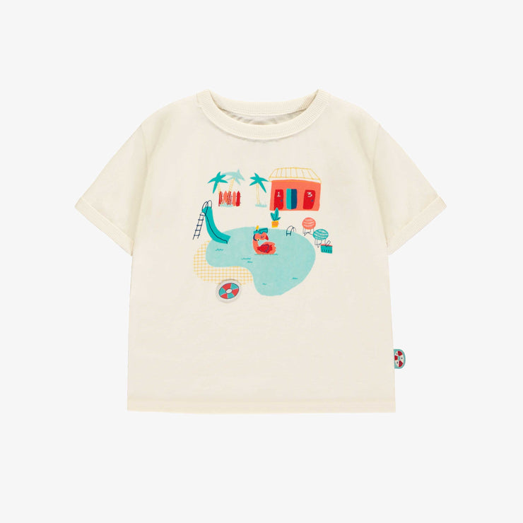 T-shirt crème avec illustration, bébé