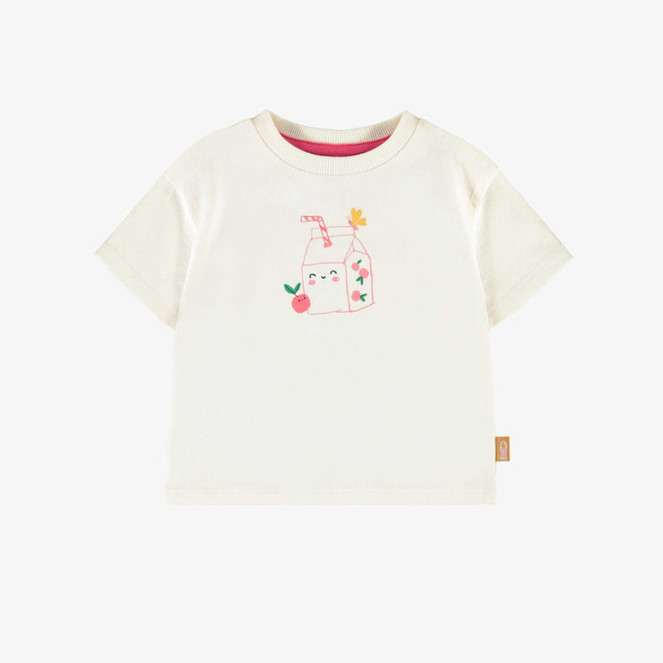 T-shirt crème avec illustration, bébé