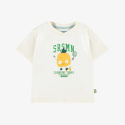 T-shirt crème avec illustration, bébé