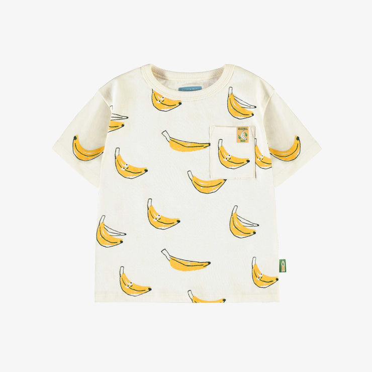 T-shirt crème à motifs de bananes, bébé