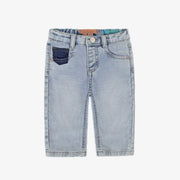 Jean bleu pâle avec poches contrastantes, bébé