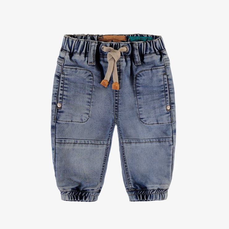 Jean bleu style jogger, bébé