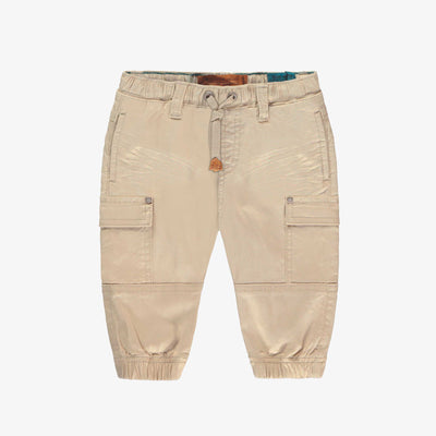 Pantalon beige avec poches cargo, bébé