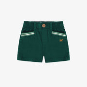 Short vert en lin et coton, bébé
