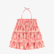 Robe rose à motif floral, bébé