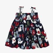 Robe marine à motif de floral, bébé