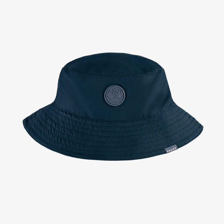 Chapeau de soleil bleu marine réversible, enfant